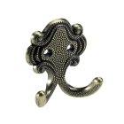 Mantelhaken, 58 x 69 x 26 mm, Zinkdruckguss vermessingt,...