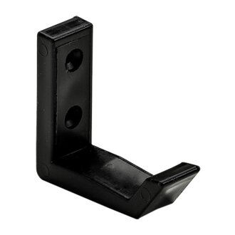 HETTICH Mantelhaken, 18 x 51 x 57 mm, Kunststoff, schwarz