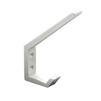 Hettich Hut/Mantelhaken, 18 x 135 x 90 mm, Kunststoff, weiß