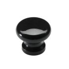 Hettich Möbelknopf, Ø 38mm, Kunststoff, schwarz