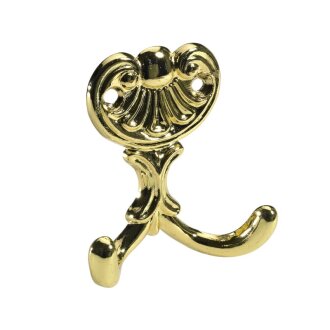 Hettich Mantelhaken, vermessingt, 60 x 67 x 22mm