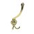 HETTICH Hut/Mantelhaken, 54 x 157 x 65mm, vermessingt
