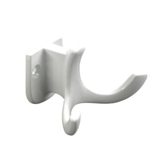 HETTICH Mantelhaken, 72 x 43 x 49mm, Zinkdruckguss, weiß