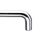 Hettich Möbelgriff, Stahl, verchromt, BA 128 mm