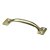 Hettich Möbelgriff,154 x 37 x 28 mm, Stahl vermessingt