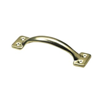 Hettich Möbelgriff, 127 x 32 x 28 mm, Stahl vermessingt