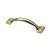 Hettich Möbelgriff, 127 x 32 x 28 mm, Stahl vermessingt