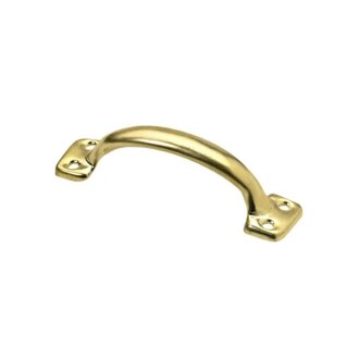 Hettich Möbelgriff, 76 x 20 x 21mm, Stahl vermessingt
