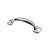 Möbelgriff Stahl vernickelt 76 x 20 x 21mm