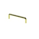 Hettich Möbelgriff, Stahl vermessingt, BA 96mm