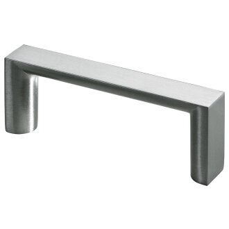 HETTICH Möbelgriff, BA64 mm, Zinkdruckguss, Edelstahl-Optik, 72,5 x 12 s 26,5 mm