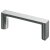 HETTICH Möbelgriff, BA64 mm, Zinkdruckguss, Edelstahl-Optik, 72,5 x 12 s 26,5 mm