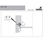 HETTICH Kugelteilauszug für 17 mm Nut 450 mm KA1730/450