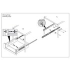 Kugelteilauszug für 17mm Nut 250-410mm KA1730 / 410