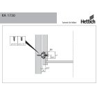 Kugelteilauszug für 17mm Nut 195-305mm