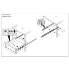 Kugelteilauszug für 17mm Nut 195-305mm