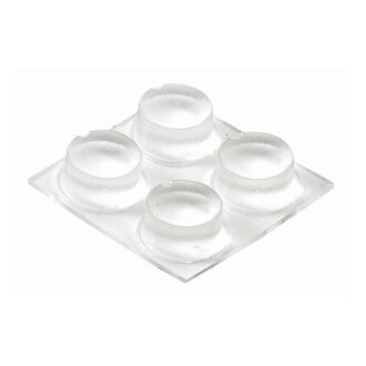 Hettich Anschlagdämpfer, 13 x 6 mm, rund, transparent, 4 Stück