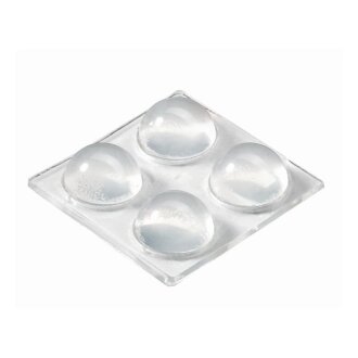 Hettich Anschlagdämpfer, 16 x 8 mm, rund, transparent, 4 Stück