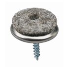 HETTICH Parkettgleiter zum Anschrauben, 24mm, Metall, 24...
