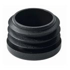 Einsteckgleiter 28 mm rund, Kunststoff schwarz