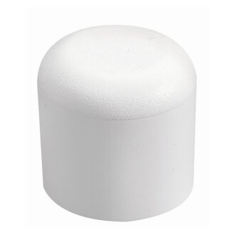 Hettich Fußkappe, 20 mm, rund, Kunststoff, weiß, 4 Stück