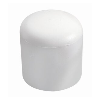 Hettich Fußkappe, 18 mm, rund, Kunststoff, weiß, 4 Stück