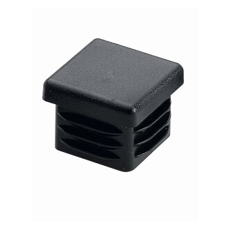 Hettich Einsteckgleiter, 25 x 25 mm, Kunststoff, schwarz, 4 Stück