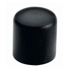 Fußkappe 25 mm rund, Kunststoff schwarz 4 Stück