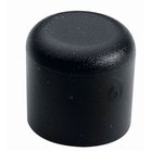 Fußkappe 20 mm rund, Kunststoff schwarz