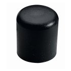 Fußkappe 16 mm rund, Kunststoff schwarz 4 Stück