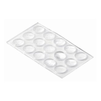 HETTICH Elastik-Puffer, 8 x 2 mm, rund, Kunststoff transparent, 15 Stück