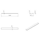 Hettich Magnetband, 1000 x 19 mm, 80 g/cm², Metall, schwarz, selbstklebend