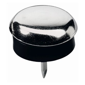 Metallgleiter mit Stift und Kunststoffscheibe, 8 Stück