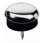 Metallgleiter mit Stift und Kunststoffscheibe, 8 Stück