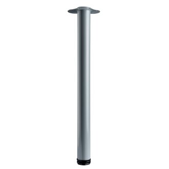 Hettich Möbelfuß/Tischbein, Alu, Ø 60 x 700 - 730 mm verstellbar, B-Ware mit leichten Kratzern und Macken