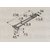Bremsklappenhalter LA238mm vernickelt