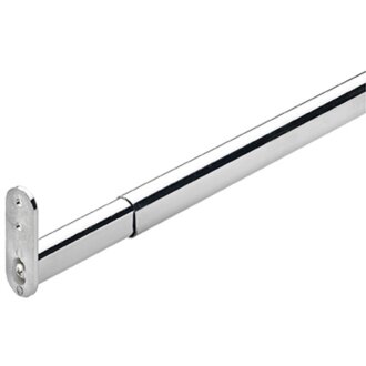 Hettich Schrankrohr, 600 - 900 mm verstellbar, Stahl verchromt