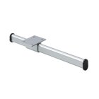 HETTICH Kleiderstange, 225 x 10 x 20mm, Aluminium, Kunststoff, silber