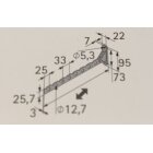 Hettich Kleiderlüfter, 310 mm, Stahl, Kunststoff, weiß, B-Ware leicht vergilbt