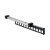 HETTICH Kleiderbügelhalter ausziehbar, 300 mm, Stahl, Kunststoff, schwarz