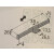 HETTICH Kleiderstange, 225 x 10 x 20 mm, Aluminium, Kunststoff, vermessingt