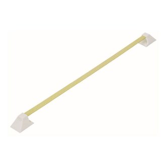 Krawattenhalter / Schalhalter 390mm Kunststoff weiß/gelb