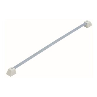 HETTICH Krawattenhalter / Schalhalter 385mm Kunststoff weiß/blau