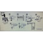 Hettich Montagesatz TopLine2 für Schrankschiebetüren, Belastbar bis 25kg, verzinkt