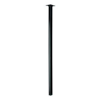 Tischbein schwarz 25 x 25 x 800 mm