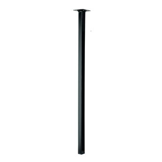 Möbelfuß / Tischbein schwarz 25 x 25 x 700 mm B-Ware mit leichten Oberflächenkratzern