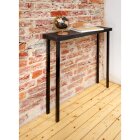HETTICH Möbelfuß/Tischbein, schwarz, 25 x 25 x 700 mm, B-Ware Folie defekt/nichtvorhanden