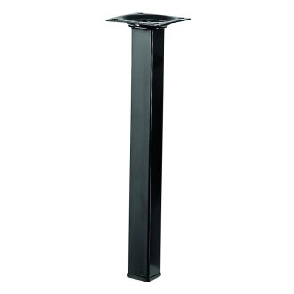HETTICH Möbelfuß / Tischbein schwarz 25 x 25 x 250  mm "B-Ware!!"