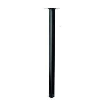 Möbelfuß / Tischbein schwarz 25 x 25 x 500 mm B-Ware mit Oberflächenkratzern und leichten Macken