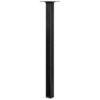 Möbelfuß/Tischbein schwarz 25 x 25 x 400 mm, B-Ware Folie defekt/nicht vorhanden